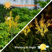 Miuline LED solarni cvjetni vrtni dvorišni travnjak Podzemna svjetla krajolik svjetlosna svjetiljka