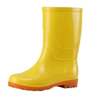 QXUTPO Womens Muške čizme Vodootporne debele jedinice neklizajuce Srednje telefne cipele Ležerne kiše