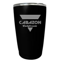 Cabazon California Suvenir oz Crni nehrđajući čelik Tumbler Retro dizajn