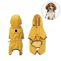 Fovien Dog Raincoat Dog Vodootporni Poncho Teddy Bomei Rainy kućni ljubimci žuti XL