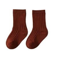 1 kaveće čarape za žene Dječje čarape jesen i zimska modna boja jednostavna vertikalna uzorka Udobne