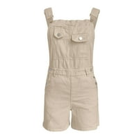 Ženski skokovi Summer Multi džep ispirene traper bib kratke hlače za žene Rompers za žene