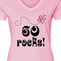 Inktastični 60. rođendan Rocks Poklon Ženska majica V-izrez