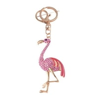 Flamingo Privjesak za piste Pink Flamingo dizajn Privjesak za prstenje za prstenje za prstenje na privjesak