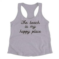 Plaža je moja srećna mjesta trkačka spremnika za žene -Image by Shutterstock, ženska XX-velika