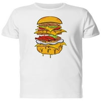 Anatomija vrućeg burgera za muškarce -image od shutterstock