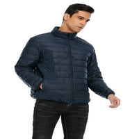 Muška zimska jakna s dugim rukavima Lagana vanjska topli kaput casual patentna pavlaka paketa Puffer