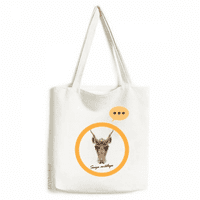 Brown Saiga Antelope Animal Expression Sack platneni tote tote