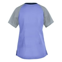 Naughtyhoodh bluze za žene, ženski kratki rukav V-izrez na vrhu Cartooon Bluza za crtanu bluzu