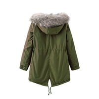 Zimski kaput za žene - topla vjetar od ručana jakna od punog dugih rukava, puni zip anorak vanjski odjeća