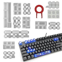 Kompatibilan sa trešnjam mehaničkom igračkom tastaturom Epoksidne reselne molbe za kompjuterski igrač PET PAW Keycaps silikonski kalupi