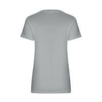 Gacuw košulje za žene Bluze s kratkim rukavima The Regularne fit pulover majice Majice Čvrsti vrhovi