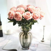 Wozhidaoke Fall Decor Umjetna lažna ruža Flannel cvijet mladenke Bouquet Wedding Party Domaći dekor