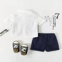 Codeop Baby Boys odijelo Djeca Dječja Dječja odjeća Bowtie Short rukavi Blazer PARIONCOAT Shorts Set