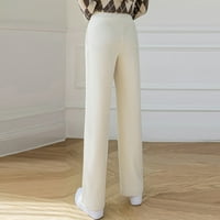 Ženske hlače Modne labave teške ležerne pantalone Korderoy materinske široke noge Jednostavne klasične