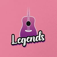 Kolekcije itd. Ženske zemlje Legends gitara kratkih rukava Grafički tee