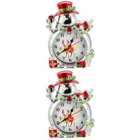 Frcolor Clock Alarm Snjegovinski božićni stol mali pokloni Desktop za odmor za odmor PUNJAČE TOGA PARTY