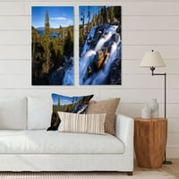 Art DesimanArt Eagle Falls Emerald Bay Lake Tahoe Pejzaž platno Zidno umetničko umetnic Set 16 W 32