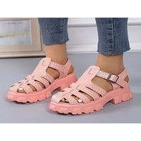 Glookwis dame plaže cipele sa platnom kaišem Gladijator Sandal Ljetne platforme sandale Ženske udobnosti