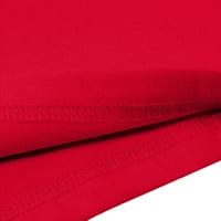 Ljetne blube za žene Ženske radove Djevojke kratka rukava bluza Smiješna majica za ispis majica na vrhu majica za žene, crvena, m