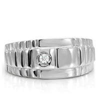 Luxe nakit dizajnira muški prsten od nehrđajućeg čelika sa kubnim cirkonije AAA - veličine