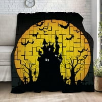 Halloween pokrivačica-bundeva svjetiljka BIT Crow Dead Treebed pokrivač za spavaću sobu dnevni boravak