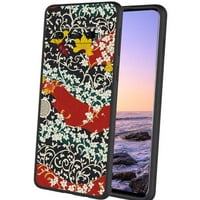 Apanese-tradicionalni-tekstilni telefon, deginirani za Samsung Galaxy S10 + Plus Case Muške žene, fleksibilan silikonski udarni kofer za Samsung Galaxy S10 + Plus