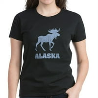 Cafepress - Retro Aljaska loza Ženska tamna majica - Ženska tamna majica