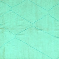 Ahgly Company Indoreni pravokutnik Čvrsta tirkizno plava modernih prostirki, 8 '12 '