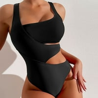 Haxmnou kupaći kostim za žene Kupanje odijelo Duboko u vratu Boja blok kupaći kostim kupaći kostimi