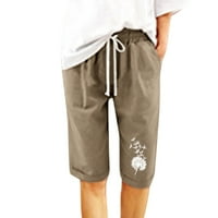 Booker Žene Cvjetni print Ljeto nacrtači otisci kratke hlače Plaže pamučne hlače za vježbanje pet bodova