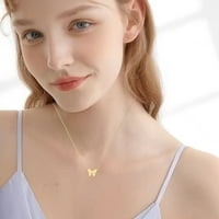 Ogrlice za žene Ličnost Leptir ogrlica Jednostavan i osjetljiv dizajn Pogodno za sve prilike Srebrna