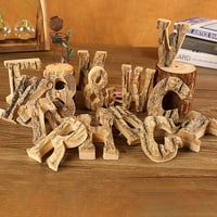 Visland English Alphabet Pisma Drveni broj Početna Dekorativne mini drvene ukrase ARTS zanatski prikaz