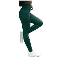 Funicet ženske joge hlače Čvrsto kuk za podizanje teretana visokog struka elastičnih sportova joga hlače