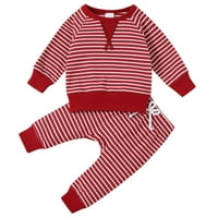 Adviicd Toddler Boy Bowir majica za djecu Dječji dječaci Djevojke Striped Patchwork dugačak mali majica