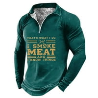 HFolob muns majica All-sezonski muški novi slovo uzorak 3D tiskani dugih rukava ulica moda pulover casual
