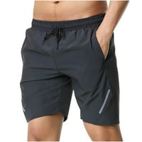 Muški sportski šorc prevelike fit solid color nacrtavanje za brzo sušenje vježbe kratke hlače udobna