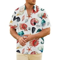 Muške i dječačke ljetne havajske majice morski život Ispis Regularni fit casual majica s kratkim rukavima