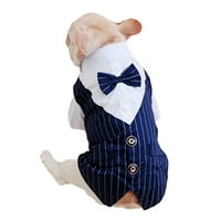 Pas i mačji kostim Gentleman odjeća vjenčanica Svečana majica za male pse Bowtie Tuxedo Pet Outfit