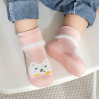 Follure Toddler Cipele za dječake Djevojke Djevojke životinjske crtane čarape Cipele Toddler Fleece