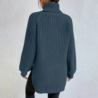 Žene Fall Dukseteri modne žene dugih rukava poulove turtleneck-vrat casual džemper odozgo