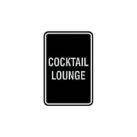 Portretni okrugli koktel Lounge znak - srednje 5 7
