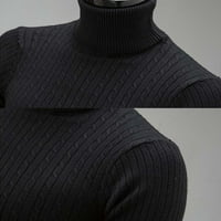 Penski džemperi za muškarce muške zimske casual dugih rukava pulover pulover dugih rukava na vrhu crnih