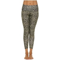 Žene zimske gamaše Ženski digitalni ispis Leopard Print Fitness Yoga odijelo Sweatpants Super guste