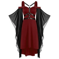 Reneissance Faire korzet haljina za žene bajke Gothic haljina dugih rukava Halloween Maxi Ball haljina