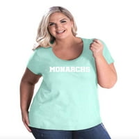 Arti - Ženska plus pulks Curvy majica, do veličine - Monarchs