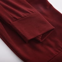 Ženske vučne pantalone sa džepnim hlačama kapri za žene za žene izvlačenje elastičnih niskih struka