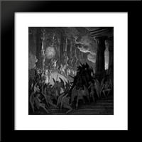 Sotona u Vijeću uokvirene umjetnosti Print Gustave Dore