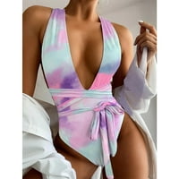 Ljetna bodysuit Monokini Odjeća za klizanje Bešavna trougla s prorezom na plaži Bikini Tankini setovi za dame kupaći kupaći kostim apartman za kupalište