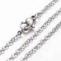 Ogrlice od nehrđajućeg čelika kabel lanci sa jastog clazova od nehrđajućeg čelika boja